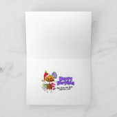 ペンシルベニア鉄道蒸気タービングリーティングカード カード (内部)