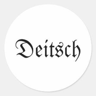 ペンシルベニア・ドイツ語ラウンドステッカー ラウンドシール