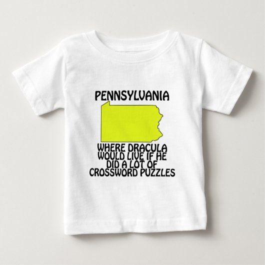 ペンシルベニア - ドラキュラが住みたい場所... ベビーTシャツ (正面)