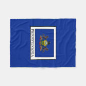 ペンシルベニア フリースブランケット (正面(横))