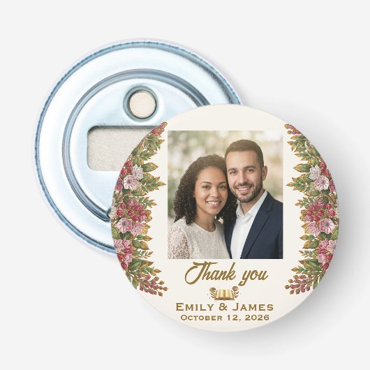 ペンシルベニア・マウンテンローレルの結婚式ボトルオープナー 栓抜き (正面)