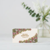 ペンシルベニア・マウンテンローレルの結婚式席札 プレイスカード (スタンド正面)
