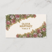 ペンシルベニア・マウンテンローレルの結婚式席札 プレイスカード (正面)