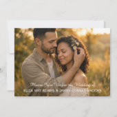 ペンシルベニア・マウンテンローレルの結婚式招待状 セーブザデート (裏面)