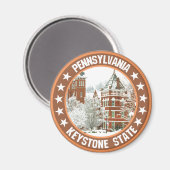 ペンシルベニア マグネット (正面/裏面)