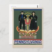 ペンシルベニア・ルーラル・アミッシュ・ビンテージ・トラベル・ポストカード ポストカード (正面/裏面)