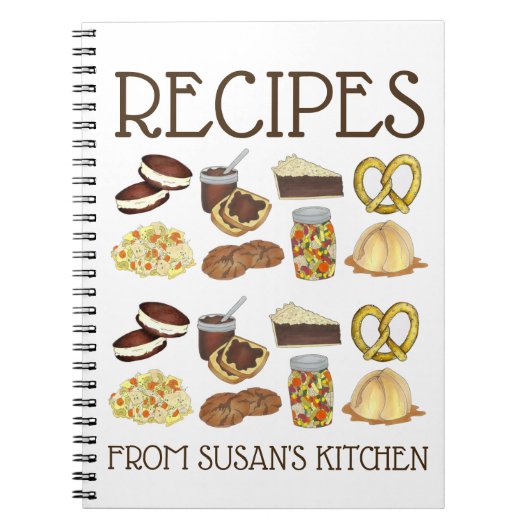 ペンシルベニアPAオランダレシピパーソナライズされた料理 ノートブック (正面)