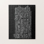 ペンシルベニアUSAスラングワードアートマップジグソーパズル ジグソーパズル (縦)