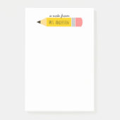 ペンシル先生ギフトからのメモ ポストイット (正面)