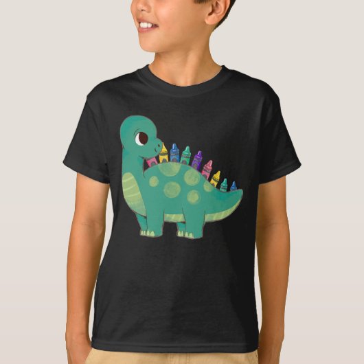 ペンシル恐竜ボーイズ女の子プレスクールDinoキッズ Tシャツ (正面)