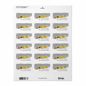 ペンシル&グレージンガム校本ラベル ラベル (フルシート)