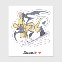 ペンシル・ドラゴン・ビニール・ステッカーのペンライト