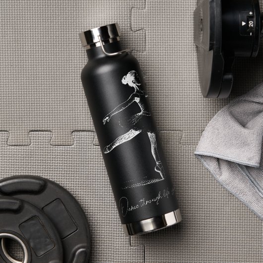 ペンシル・バレリーナの人生を踊パーソナライズされたる ウォーターボトル (ジム (回転後))