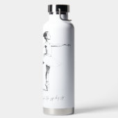 ペンシル・バレリーナの人生を踊パーソナライズされたる ウォーターボトル (左面)