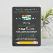 ペンシル&ブックス先生卒業招待状 招待状 (スタンド正面)