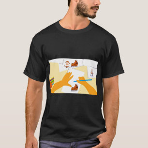 ペンシル&紙スケッチアート Tシャツ
