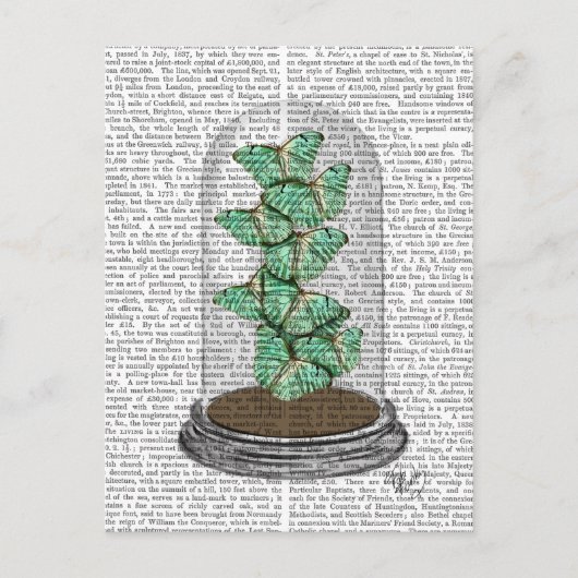 ペンジャーに緑の蝶2 ポストカード (正面)