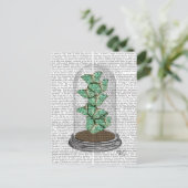 ペンジャーに緑の蝶2 ポストカード (スタンド正面)