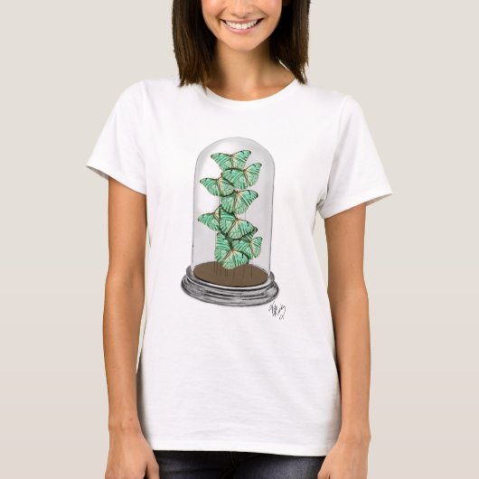 ペンジャーに緑の蝶2 Tシャツ (正面)