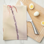 ペンステモンに止まったベルダン キッチンタオル (四つ折り)