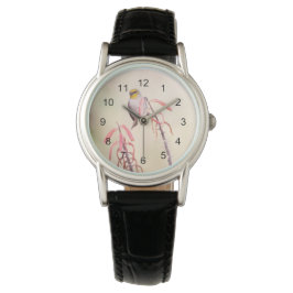 ペンステモンに止まったベルダン 腕時計