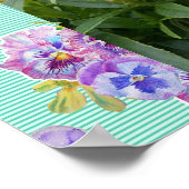 ペンステモンピンクフラワーフローラフォトガーデンポスター ポスター (角)