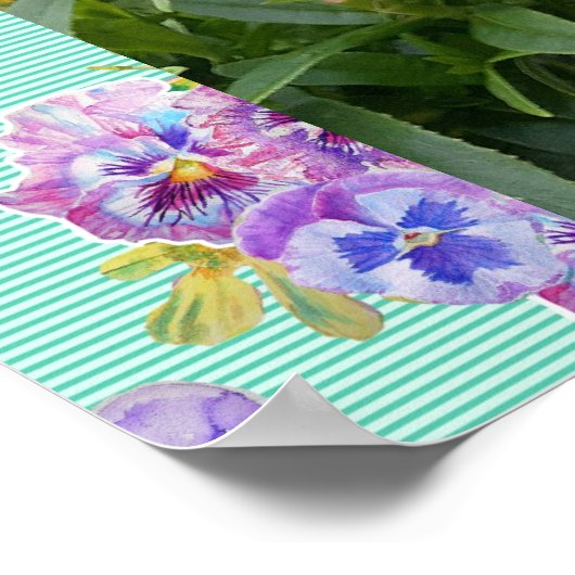 ペンステモンピンクフラワーフローラフォトガーデンポスター ポスター (角)