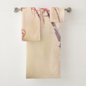 ペンストメンに止まったベルダン バスタオルセット (インサイチュ)