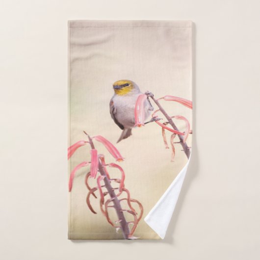 ペンストメンに止まったベルダン バスタオルセット (ハンドタオル)