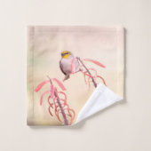 ペンストメンに止まったベルダン バスタオルセット (ウォッシュタオル)