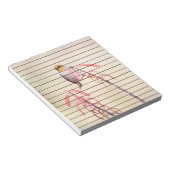 ペンストモンにとまるコリブリ ノートパッド (アングル)