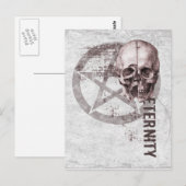 ペンタクル スカル ポストカード (正面/裏面)