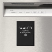 ペンタグラムと太陽のシンボルが入ったWWSDD名言デザイン マグネット (インサイチュ (食洗機))