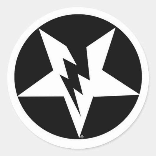 ペンタグラムのシール ラウンドシール (正面)