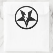 ペンタグラムのシール ラウンドシール (バッグ)