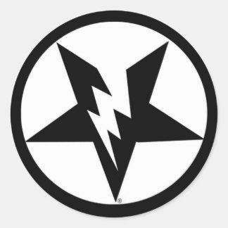 ペンタグラムのシール ラウンドシール