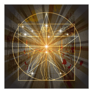 ペンタグラムのヴィトゥル人の男 フォトプリント           