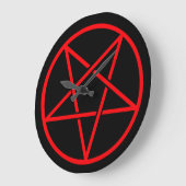 ペンタグラムの壁時計 ラージ壁時計 (傾斜)