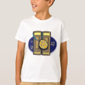 ペンタグラムの護符が付いた古代の石板 Tシャツ (正面)