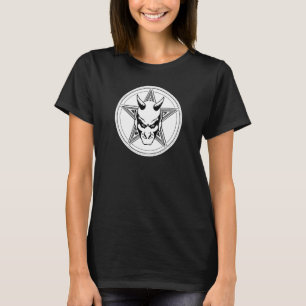 ペンタグラムオカルトダークアートグランジゴシックゴシック様式アエスト Tシャツ