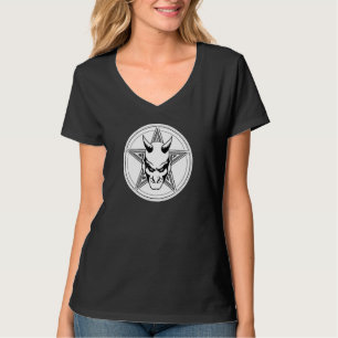 ペンタグラムオカルトダークアートグランジゴシックゴシック様式アエスト Tシャツ