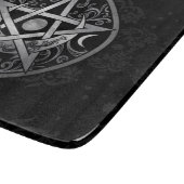 ペンタグラムオーナメント-シルバーとブラック カッティングボード (角)