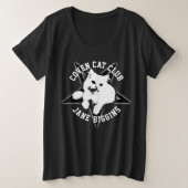ペンタグラムキッチンウィッチズコーヴェンゴシッククラブ プラスサイズTシャツ (デザイン正面)