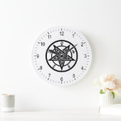 ペンタグラムクラシック記号 ラージ壁時計 (ホーム)