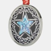 ペンタグラムクリスタルスターオーナメント メタルオーナメント (左)