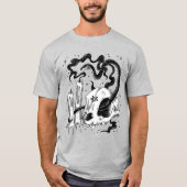 ペンタグラムスカル及びヘビ Tシャツ (正面)