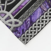 ペンタグラムトリスケリオンアメジストムーン フリースブランケット (角)