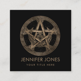 ペンタグラムトリスケリオンムーンオーナメント スクエア名刺