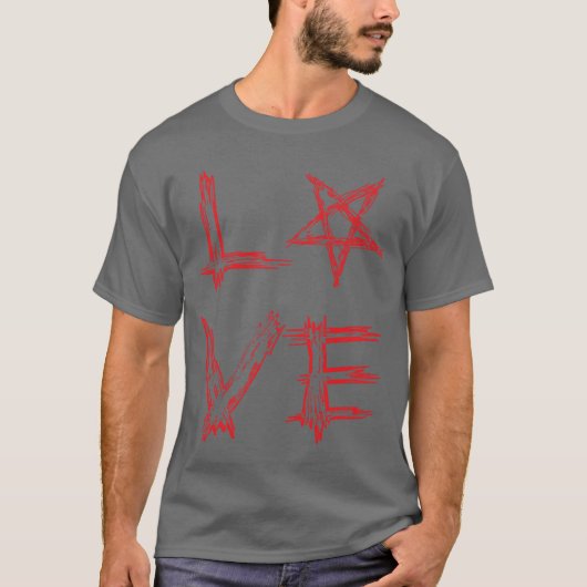 ペンタグラムファミリーとLOVE Tシャツ (正面)