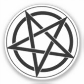 ペンタグラム記号 シール (正面)